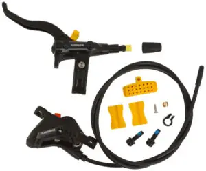 SHIMANO DEORE hidraulikus első tárcsafékszett 4 dugattyús M4100BR-MT420 (2)